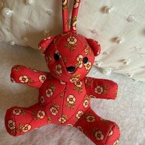 Vera Bradley Tiny Poppies Floral Bitty Bear Bag Charm